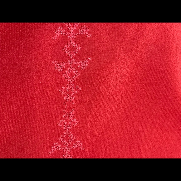 Madewell ballad silk embroidered tunic read medium B5863 - Picture 9 of 12